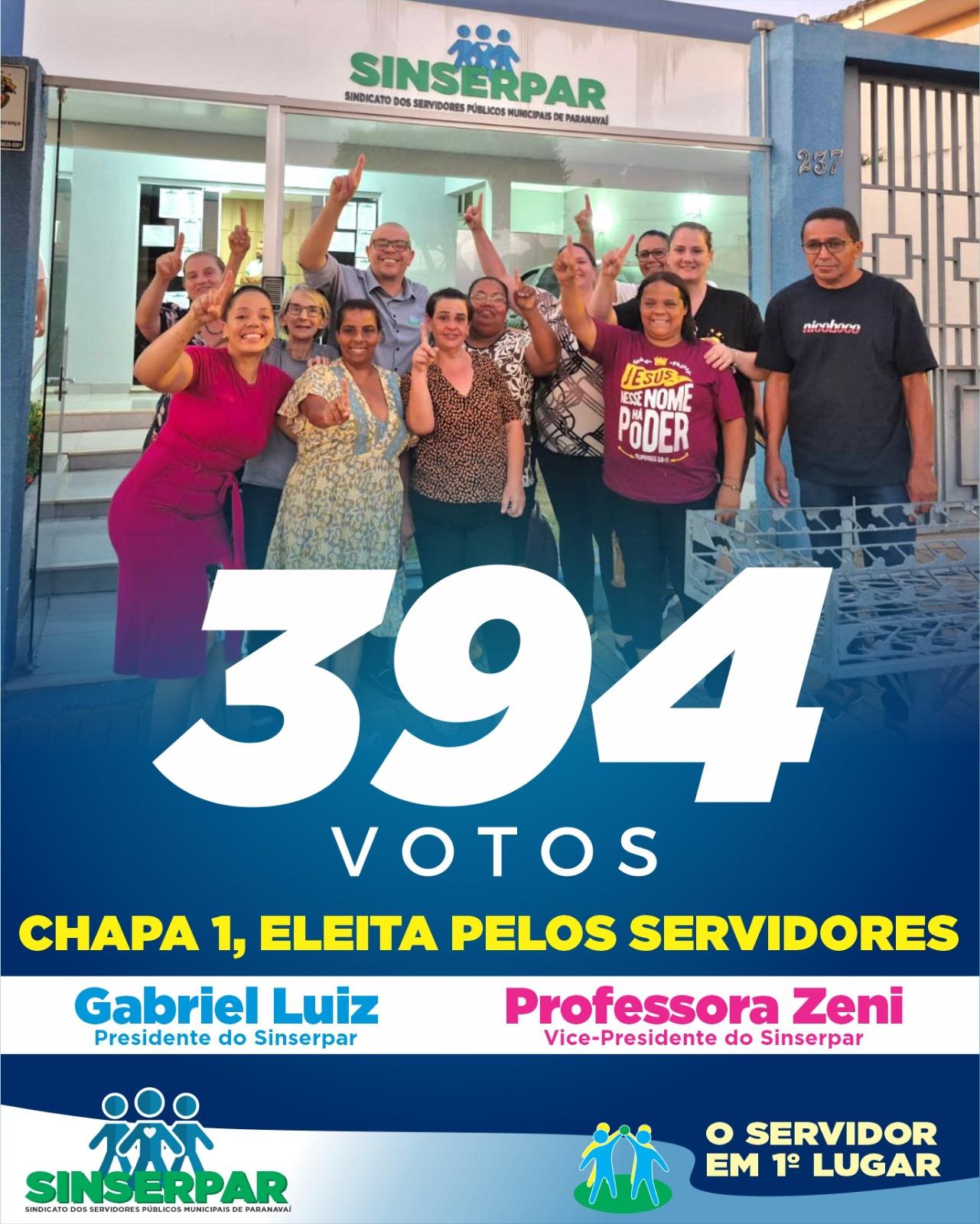 Gabriel Luiz é reeleito presidente do Sindicato dos Servidores de Paranavaí