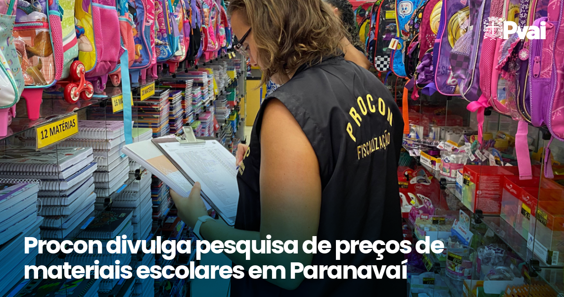 Procon aponta grande variação nos preços de material escolar em Paranavaí