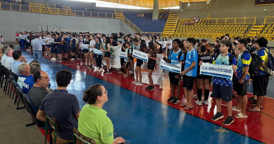 Ginásio Noroestão recebeu a abertura da fase municipal dos Jogos Escolares