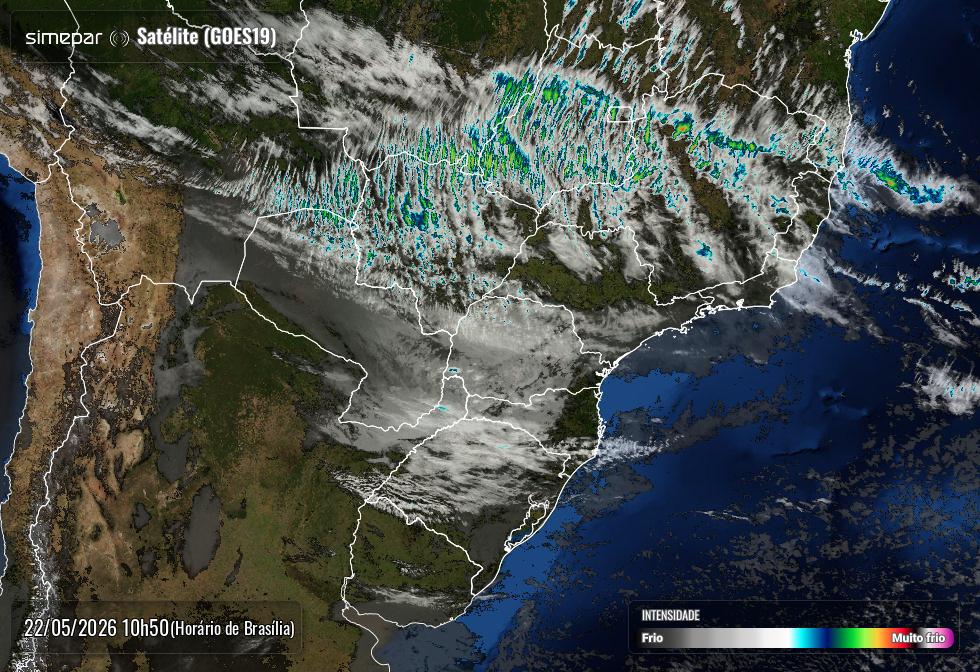 Fim de semana será gelado e com chuva em boa parte do Paraná