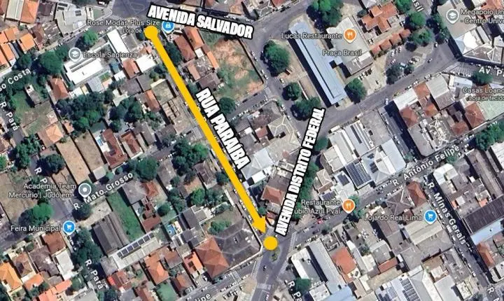 Rua Paraíba tem sentido único entre as avenidas Salvador e Distrito Federal